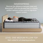 Beautyrest Prime Dream Medium Pillow Top 14.25" Mattress - King - Durable Pocketed Coil, Support, Pressure Relief, Cooling, Motion Separation; 100 Night Sleep Trial and 10 Year Warranty