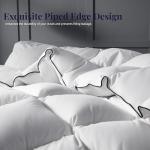 Ubauba King Size Down Duvet Insert - All Season Cool Touch for Hot Sleepers, Premium 100% Cotton Shell Hotel Quality, White 106 x 90 Inch