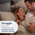 4 Piece King Sheet Set | 400 Thread Count | Queen Size Bed Sheets Set | Lightweight Breathable 100% Cotton Sheets | Wrinkle Resistant & Fade Resistant Sateen Sheets | Silky Soft & Durable | Tan