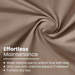 4 Piece King Sheet Set | 400 Thread Count | Queen Size Bed Sheets Set | Lightweight Breathable 100% Cotton Sheets | Wrinkle Resistant & Fade Resistant Sateen Sheets | Silky Soft & Durable | Tan