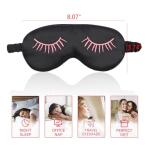 4 Pack Eye Mask for Sleeping Silky Funny Soft Satin Sleep Shade Cover Blindfold with Elastic Strap Travel Nap Blackout for Women Men