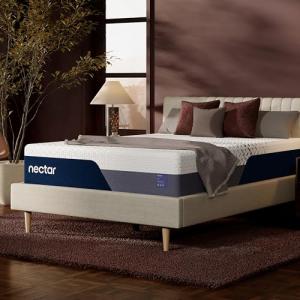 Nectar Luxe 14” King Mattress - Medium Firm - Contouring Memory Foam - Cooling Upgrade - Back Pain Relief - Responsive Support - Mattress in a Box - 365-Night Trial & Forever Warranty
