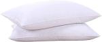 puredown® Goose Feathers and Down White Pillows with 100% Soft Cotton Cover, Bed Sleeping Hotel Collection Pillows Set of 2 King Size
