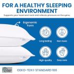 TUBLA Luxury Hotel Bed Pillows 2 Pack – Down Alternative Pillows, Soft & Supportive, Hypoallergenic, King & Queen Size (King (U.S. Standard))