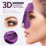 BeHoomi Sleep Mask, Premium Eye Mask for Sleeping, 3D Ergonomic Designed Sleeping Mask, Upgraded Light Blocking & Blindfold Sleep Masks for Women, Men (Purple)