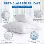 TUBLA Luxury Hotel Bed Pillows 2 Pack – Down Alternative Pillows, Soft & Supportive, Hypoallergenic, King & Queen Size (King (U.S. Standard))