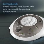 Homedics SoundSleep White Noise Sound Machine, Gold, Small Travel Sound Machine with 6 Relaxing Nature Sounds, Portable Sound Therapy for Home, Office, Nursery, Auto-Off Timer, by Homedics