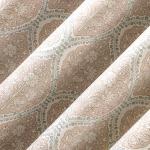 Sun Zero Lanet 2-Pack Vintage Ogee Magnetic Closure 100% Total Blackout Back Tab Curtain Panel Pair, Dusty Terracotta, 40" W x 84" L (2 Panels)