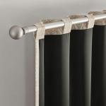 Sun Zero Lanet 2-Pack Vintage Ogee Magnetic Closure 100% Total Blackout Back Tab Curtain Panel Pair, Dusty Terracotta, 40" W x 84" L (2 Panels)