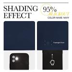 NICETOWN Blackout Curtains Panels for Living Room, 2 Panels, 66 x 92 Inch, Navy, 3 Pass Microfiber Noise Reducing Thermal Insulated Solid Ring Top Blackout Window Drapes