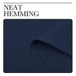 NICETOWN Blackout Curtains Panels for Living Room, 2 Panels, 66 x 92 Inch, Navy, 3 Pass Microfiber Noise Reducing Thermal Insulated Solid Ring Top Blackout Window Drapes