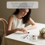 POBOVi Smart Ring for Men/Women – Fitness Tracker with Sleep, HRV, Heart Rate, Blood Oxygen – IP68 Waterproof, No Subscription, iOS & Android – Sizing Kit for Accurate Fit (Includes Ring Sizer Only)