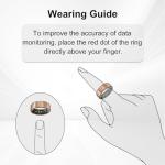 POBOVi Smart Ring for Men/Women – Fitness Tracker with Sleep, HRV, Heart Rate, Blood Oxygen – IP68 Waterproof, No Subscription, iOS & Android – Sizing Kit for Accurate Fit (Includes Ring Sizer Only)