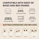 MLILY EGOHOME 14 inch Hybrid King Mattress, Memory Foam Pocket Spring Mattress with Cooling Cover, Bed in a Box, CertiPUR-US Certified, Made in USA, 76”x80”x14” Black