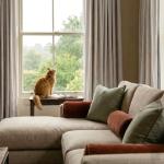 RYB HOME 100% Blackout Linen Curtains 102 Inch Long, Thermal Insulated Privacy Drapes for Bedroom/Living Room/Dining/Patio/Sliding Glass Door/Home Theater, W52 x L102, Natural Beige, 2 Panels