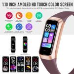 Bakoor Fitness Tracker, Fitness Watch with 24/7 Heart Rate Blood Oxygen Sleep Monitor, 1.10" AMOLED HD Touch Color Screen Step Counter, Activity Trackers Pedometer Health Smart Watch for Women Men