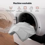 Amazon Basics Cooling Sheets, 4 Piece 100% Recycled Polyester Bed Sheet Set for Hot Sleepers, Breathable, 15-Inch Deep Pocket, Queen, Gray