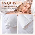 Cosybay King Size Feather Down Fiber Comforter - All Season White Duvet Insert - Luxury Medium Warmth Hotel Bedding Comforter,100% Cotton Cover-King, 106 x 90 Inch