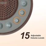 Housbay White Noise Machine with 31 High Fidelity Soothing Sounds, 5W High Power Loud Enough Speaker, Easy Volume Control, Sleep Timer, Sound Machine for Baby, Kids, Adults, Light Sleeper -Wood Grain