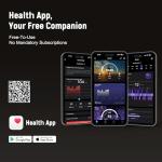 AMZAIZO Fitness Trackers Smart Wristband with Hidden Screen(Wrist-Raise Screen Activation) Activity & Sleep Tracker with Heart Rate/HRV/Blood Oxygen, Vibration Alerts, Free APP Black (Universal Size)