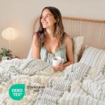 INK+IVY Imani 100% Cotton Duvet Mid Century Modern Design, All Season Comforter Cover Bedding Set, Matching Shams, King/Cal King, Ivory Chenille Tufted Accent 3 Piece