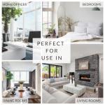 Elrene Home Fashions Farmhouse Living Grainger Buffalo-Check Blackout Window Curtain, Living Room and Bedroom Drape with Rod Pocket Tabs, 52" x 95", Chambray, 1 Panel