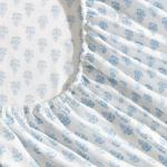 Laura Ashley - Twin Sheet Set, Crisp & Cool Cotton Percale Bedding with Deep Pockets, Lightweight for Year Round Comfort, Bed Sheets with Matching Pillowcase (Francesca Blue)