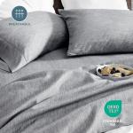 Bare Home Queen Sheet Set - Luxury 1800 Ultra-Soft Microfiber Double Brushed - Deep Pockets - Easy Fit - 4 Piece Set - Bedding Sheets & Pillowcases (Queen, Heathered Charcoal)