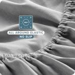 Bare Home Queen Sheet Set - Luxury 1800 Ultra-Soft Microfiber Double Brushed - Deep Pockets - Easy Fit - 4 Piece Set - Bedding Sheets & Pillowcases (Queen, Heathered Charcoal)