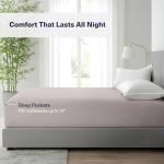 Kickoff Viscose Bamboo Fitted Sheet King Size, 100% Organic Cooling Sheets Fitted ONLY Viscose Bamboo Sheets King Size Bed Sheet for Hot Sleepers, Extra Deep Pocket, 4 Corner Strap (K, Dove Grey)