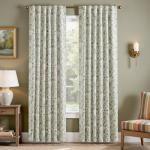 jinchan Floral Blackout Curtains for Bedroom Living Room 84 Inches Length Farmhouse Curtains Room Darkening Vintage Drapes Traditional Rod Pocket Window Treatment 2 Panels Set Sage Green on Beige