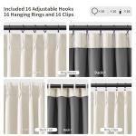 Pinch Pleated 100% Blackout Linen Curtains 96 Inches Long for Bedroom Living Room Memory Trained Pinch Pleat Linen Curtains Rustic Farmhouse Thermal Insulated Natural Cream Pleated Drapes 8ft 40x96