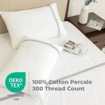 Dreamology Cotton Percale Sheets, California King, 100% Cotton Percale Sheets Set, Cool, Breathable & Crisp Bedsheet & Pillowcase Sheet Sets,Cal King Sheet Set with Deep Pocket Up to 16 Inches (Gray)