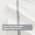 Dreamology Cotton Percale Sheets, California King, 100% Cotton Percale Sheets Set, Cool, Breathable & Crisp Bedsheet & Pillowcase Sheet Sets,Cal King Sheet Set with Deep Pocket Up to 16 Inches (Gray)