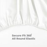 Dreamology Cotton Percale Sheets, California King, 100% Cotton Percale Sheets Set, Cool, Breathable & Crisp Bedsheet & Pillowcase Sheet Sets,Cal King Sheet Set with Deep Pocket Up to 16 Inches (Gray)