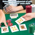 100PCS 1.48 Inch Poker Chips Set with Storage Box Casino Chips for Game Tokens Deep Night Poker Games Counting Sticks Party and Math Learning Classroom Teaching (5 Colors- White,Red,Green,Blue,Black)