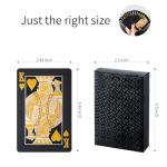 Waterproof Deck of Cards，Gift Playing Cards，Poker Set, Men Pool Poker Cards (Black Diamond)