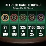 LOYCHIP Casino-Grade Clay Poker Chip Set, 300pcs 14g Numbered Clay Chips with Aluminum Case, 2 Decks, Premium Poker Set for Texas Hold'em, Blackjack, Home Game Night, Family Party, Travel