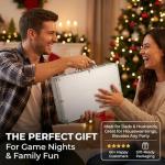 LOYCHIP Casino-Grade Clay Poker Chip Set, 300pcs 14g Numbered Clay Chips with Aluminum Case, 2 Decks, Premium Poker Set for Texas Hold'em, Blackjack, Home Game Night, Family Party, Travel