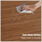 NDOHCUO Board Game Table with Removable Top, 63" Dining/Gaming Table for 4-6 Players with 53in x 31.5in Play Area, Includes 6 Cup Holders & Trays, Rustic Brown (Game Mat Not Included)