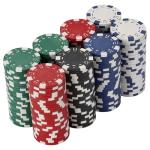 LUOBAO 11.5 Gram Poker Chips,200pc Casino Chips Poker for Texas Hold'em, Blackjack Chips,Casino Poker Games Kit,Poker Chips Set for Card Board Game,Bulk Poker Chip,Gambling Chips