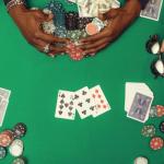 Poker Chip Set - 11.5g Poker Set with Cards, Buttons, Carrying Case, and 500 Poker Chips for Texas Hold'em and Blackjack Games by Trademark Poker