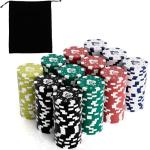 LUOBAO 11.5 Gram Poker Chips,200pc Casino Chips Poker for Texas Hold'em, Blackjack Chips,Casino Poker Games Kit,Poker Chips Set for Card Board Game,Bulk Poker Chip,Gambling Chips