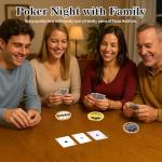 Lunorvexia Big Blind Small Blind Poker Chips Set with Poker Dealer Button - Metal Poker Chips for Texas Holdem Poker Night | Professional Dealer Button & Poker Accessories for Men​