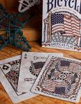 Bicycle American Flag Poker Size Standard Index Playing Cards - 1036202,10 years old and up