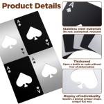 6Pcs Poker Card Bottle Openers, Stainless Steel Ace of Spades Bottle Openers, Credit Card Size Ace of Spades Design Beer Bottles Opener for Beer Soda Wallet Pocket Wedding Party Good Gift