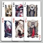 strublfe Zodiac Series Playing Cards, Exquisite Patterns Deck of Cards, Poker Cards, Double-Sided Non-Slip Design, Suitable for Travel, Party Entertainment (Purple)