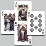 strublfe Zodiac Series Playing Cards, Exquisite Patterns Deck of Cards, Poker Cards, Double-Sided Non-Slip Design, Suitable for Travel, Party Entertainment (Purple)