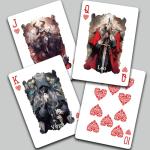 strublfe Zodiac Series Playing Cards, Exquisite Patterns Deck of Cards, Poker Cards, Double-Sided Non-Slip Design, Suitable for Travel, Party Entertainment (Purple)