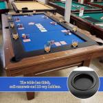 Hillsuren 86.2" x 43.5" Poker Table Tops for 8 Feet Pool Tables 10 Player Poker Table Game Billiard Pool Convertible Cover Mat Waterproof and Foldable, Blue